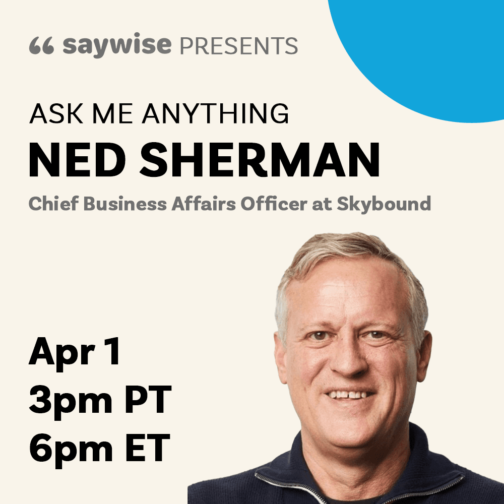Ned Sherman, Chief Business Affairs and Legal Officer at Skybound